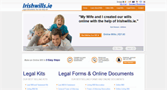 Desktop Screenshot of irishwills.ie